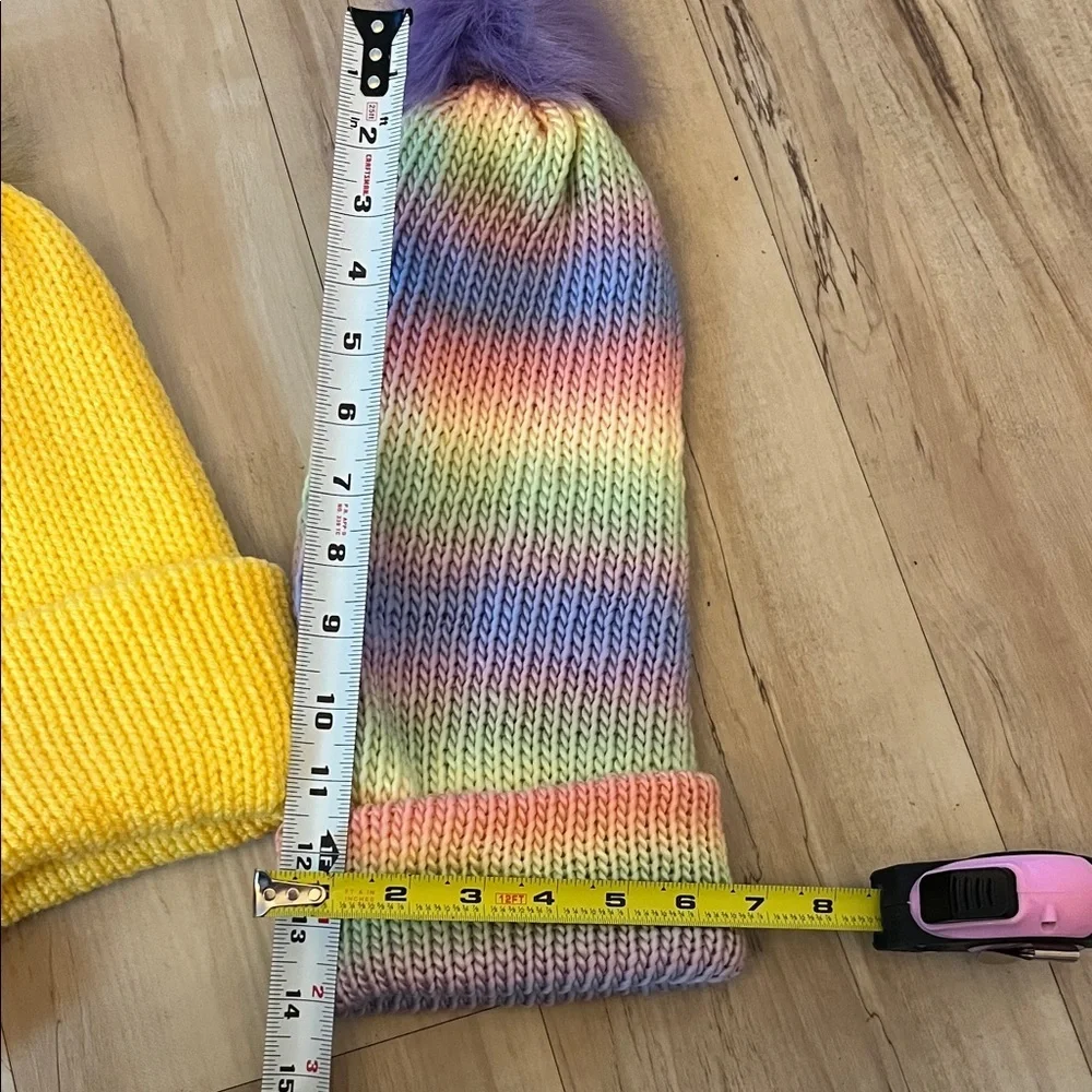 Vibrant Women's Beanie Set with Pom Poms